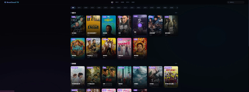 NewCloud TV自动采集影视站-狗窝源码站