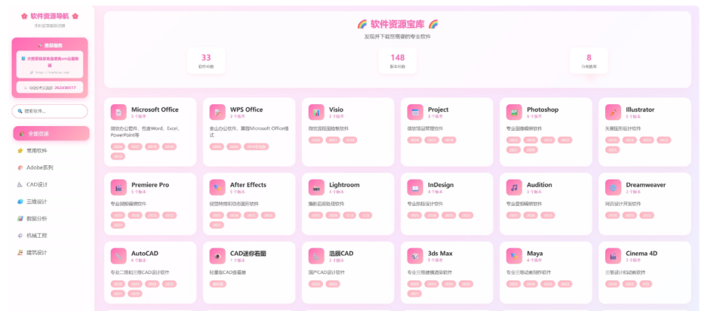 KaiGe软件资源导航站源码-狗窝源码站