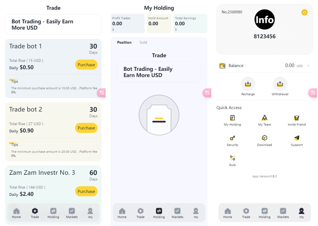 海外版AI量化区块链系统源码 UI精美