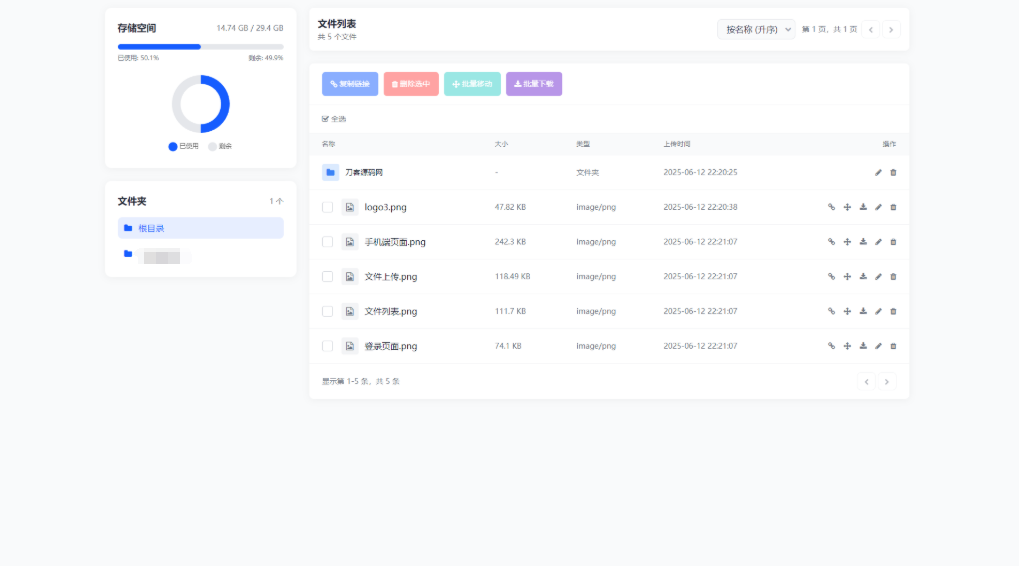 全新轻量化个人云盘系统源码 PC+H5自适应-狗窝源码站